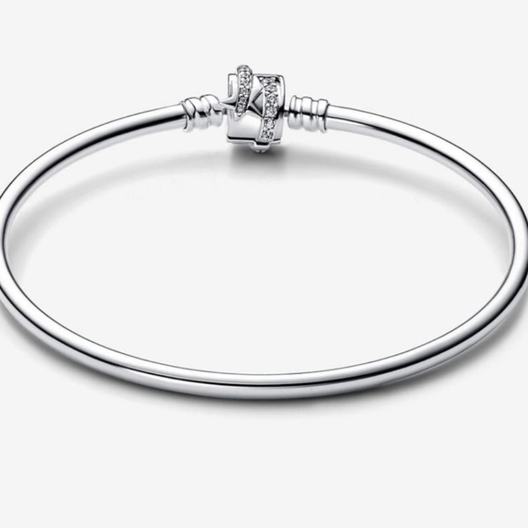 PANDORA 592733C01 Pandora Moments Sparkling Shooting Star Clasp Bracelet New - Picture 2 of 4